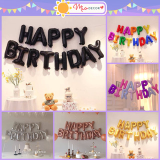Bóng chữ Happy Birthday trang trí sinh nhật, Bộ bóng bay sinh nhật đủ mẫu màu sắc