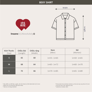 INSANE Áo Sơ Mi Unisex Form Boxy | CORE BOXY SHIRT