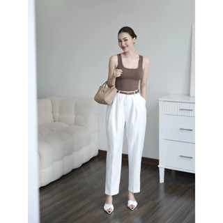 QUẦN TÂY BAGGY LƯNG CAO ỐNG ÔM NHẸ CHẤT VẢI CHÉO HÀN KHÔNG NHĂN DÀI 97CM SIÊU SANG PHONG CÁCH HÀN QUỐC