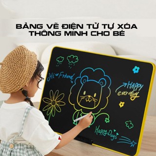 [Bảng LCD 16 Inch] Bảng Tự Xóa Đa Sắc Bảng Vẽ Tự Xóa Thông Minh Bảng LCD 16 - 12 - 8.5 Inch - SmartHomeKids