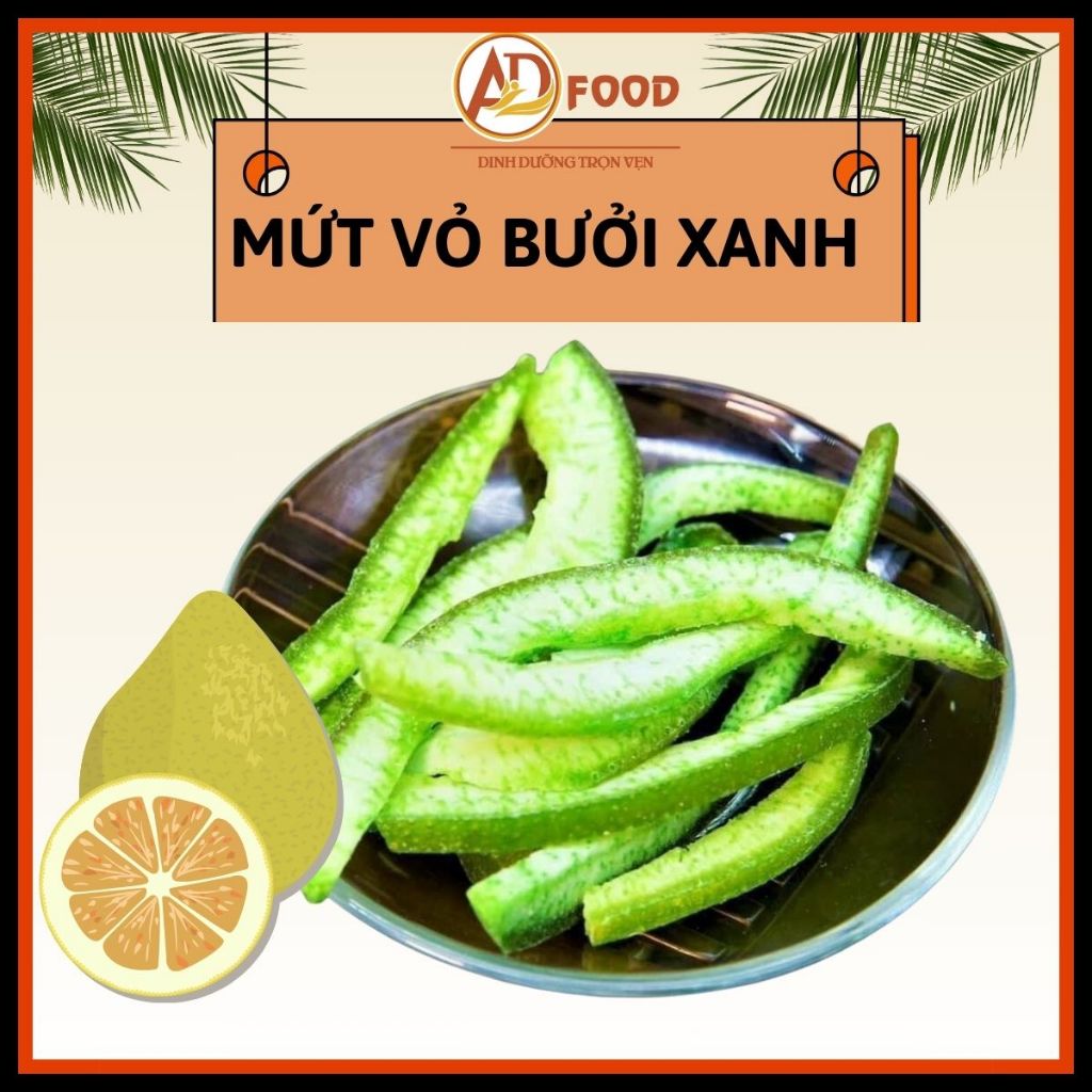 100gr Mứt vỏ bưởi xanh