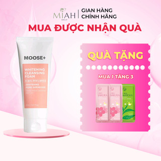 Sữa rửa mặt trắng da Moose+ 150ml giúp da mặt trắng hồng rạng rỡ