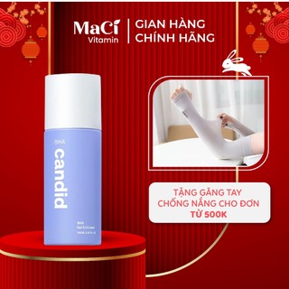 Dung dịch bha tẩy tế bào chết & thông thoáng lỗ chân lông - candid bha gel exfoliant 100ml