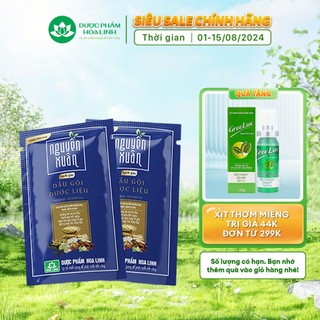 Dầu gội dược liệu Nguyên Xuân Sạch Gàu dây 10 gói x 5.5ml