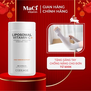Liposomal vitamin C Codeage Chống oxy hóa Tăng hệ miễn dịch 180 viên MaCi