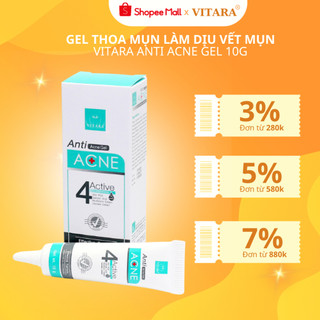 Gel thoa mụn Vitara Anti Acne làm lành vết thương do mụn, ngừa thâm mụn 10g chính hãng Thái Lan