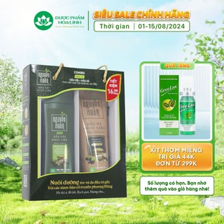 Combo Dầu gội 200ml và Dầu xả 150ml Nguyên Xuân Xanh dưỡng tóc chuyên sâu