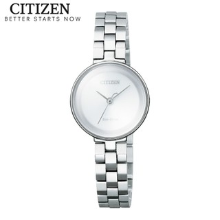 Đồng hồ nữ citizen eco-drive dây thép không gỉ ew5500-57a - mặt trắng