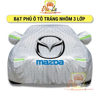 Bạt Phủ Xe Ô Tô Mazda 2, Mazda 3, Mazda 6, CX5, CX8, CX9, BT50, Chất Liệu Bạt Tráng Nhôm 3 lớp cao cấp
