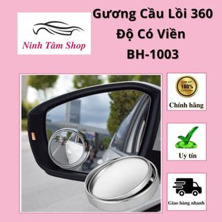 Gương Cầu Lồi 360 Độ Có Viền BH-1003 Gắn Gương Chiếu Hậu Xe Hơi, Ô Tô Xe Máy