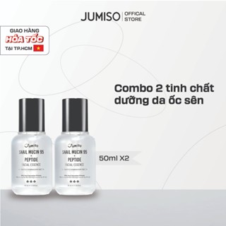 Combo Tinh chất dưỡng da Ốc sên JUMISO Snail Mucin 95 + Peptide 50ml x 2 chai