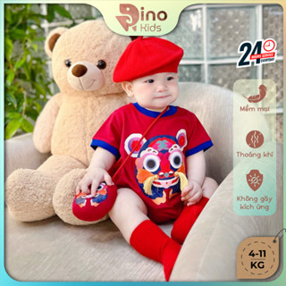 Body suit dễ thương cho bé trai, bé gái mặc Tết trung thu size 4-11kg. Bộ đồ liền thân. Dino Kids