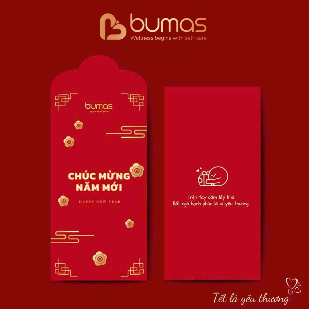 Bao Lì Xì Đỏ May Mắn BUMAS