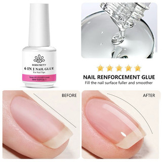 Glue gel 6in1 born pretty đa năng-gel nối móng -up móng-tib nail