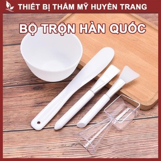 Bộ Bát Trộn Đắp Mặt Nạ [Phong Cách Hàn Quốc] Bát Silicon Dẻo Chổi Đắp Cốc Đong Mặt Nạ Đẹp Sang Trọng