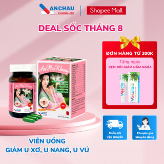 An Phụ Khang Plus An Châu hỗ trợ giảm triệu chứng u xơ tử cung, u nang buồng trứng - Lọ 60 viên nang