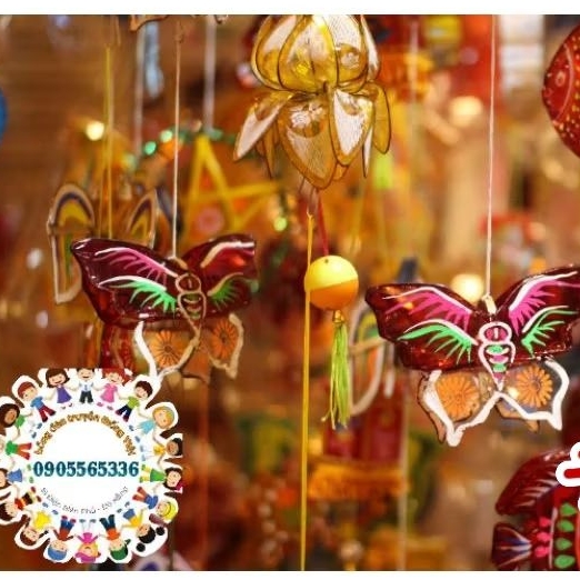 [Mini 10Cm] Lồng Đèn Truyền Thống Giấy Bóng Kiếng Mini 10Cm - Lồng Đèn Truyền Thống Mini - Lồng Đèn Trung Thu Truyền Thống