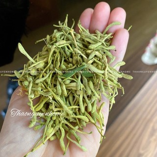 Trà hoa kim ngân nguyên nụ mập tròn phủ lông tơ, không vỡ hoa
