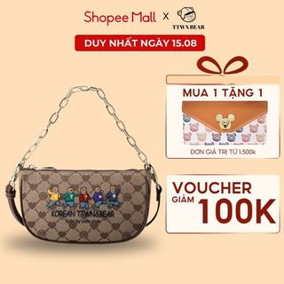 Túi đeo chéo mini ttwn bear tt2131 chính hãng, phonebag nữ