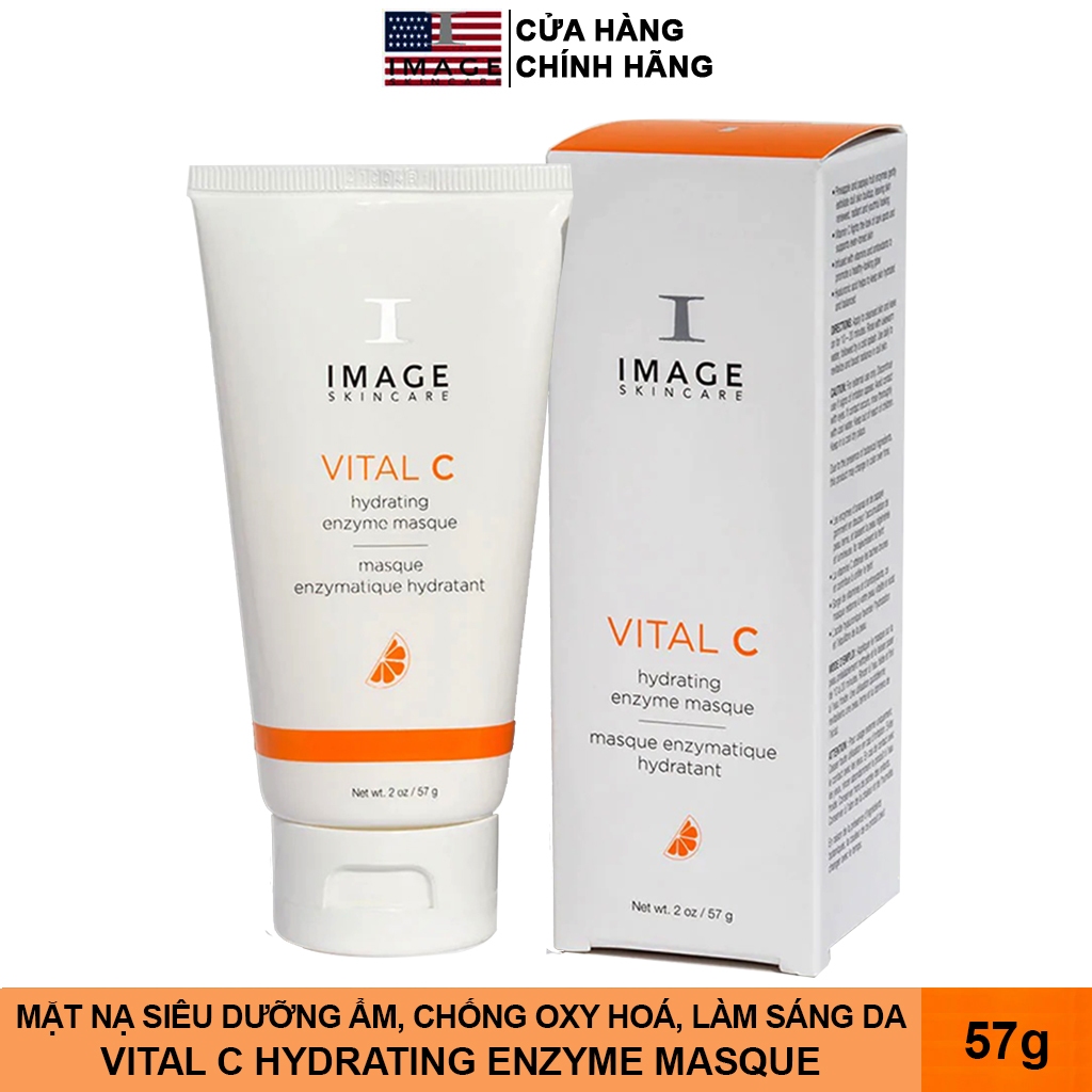 Mặt Nạ Siêu Dưỡng Ẩm, Chống Oxy Hoá, Làm Sáng Da - IMAGE VITAL C Hydrating Enzyme Masque 57g