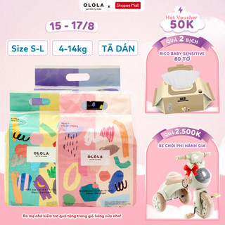 COMBO 2 Tã/Bỉm Dán OLOLA Skin Fit Size S30/M24/L20 Hàn Quốc Cho Bé Từ Sơ Sinh, Mỏng Nhẹ, Mềm Thoáng, Thấm Hút Nhanh