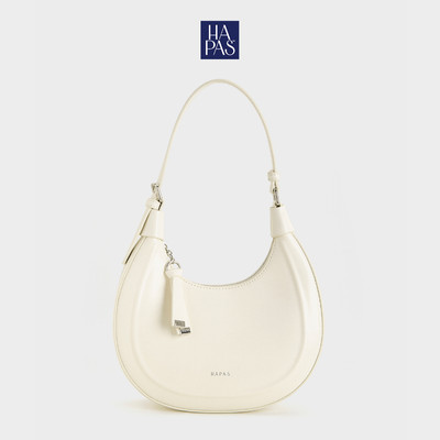 Túi Xách Hobo Dập Nổi Line Embossed White Sz 23 HAPAS - TDV240369