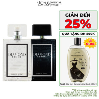 Nước hoa Nam Nữ Laura Anne Diamond Homme - Femme 45ml