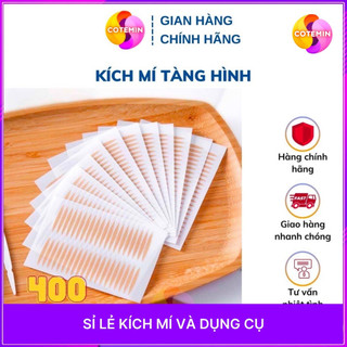 COMBO 400 Kích mí tàng hình tạo hai mí không lộ sẵn keo TẶNG KÈM dụng cụ kích mí