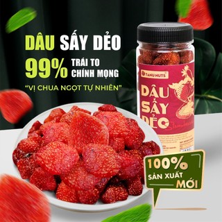 Dâu tây sấy dẻo TANU NUTS 400g, trái cây sấy tốt cho người ăn kiêng, bà bầu.