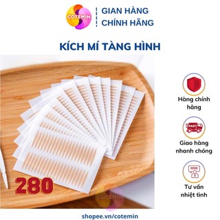 COMBO 280 Kích mí tàng hình tạo hai mí không lộ sẵn keo TẶNG KÈM dụng cụ kích mí COTEMIN