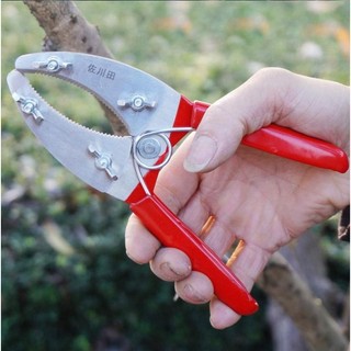 Kéo khoanh vỏ chiết cành kép lưỡi răng cưa điều chỉnh