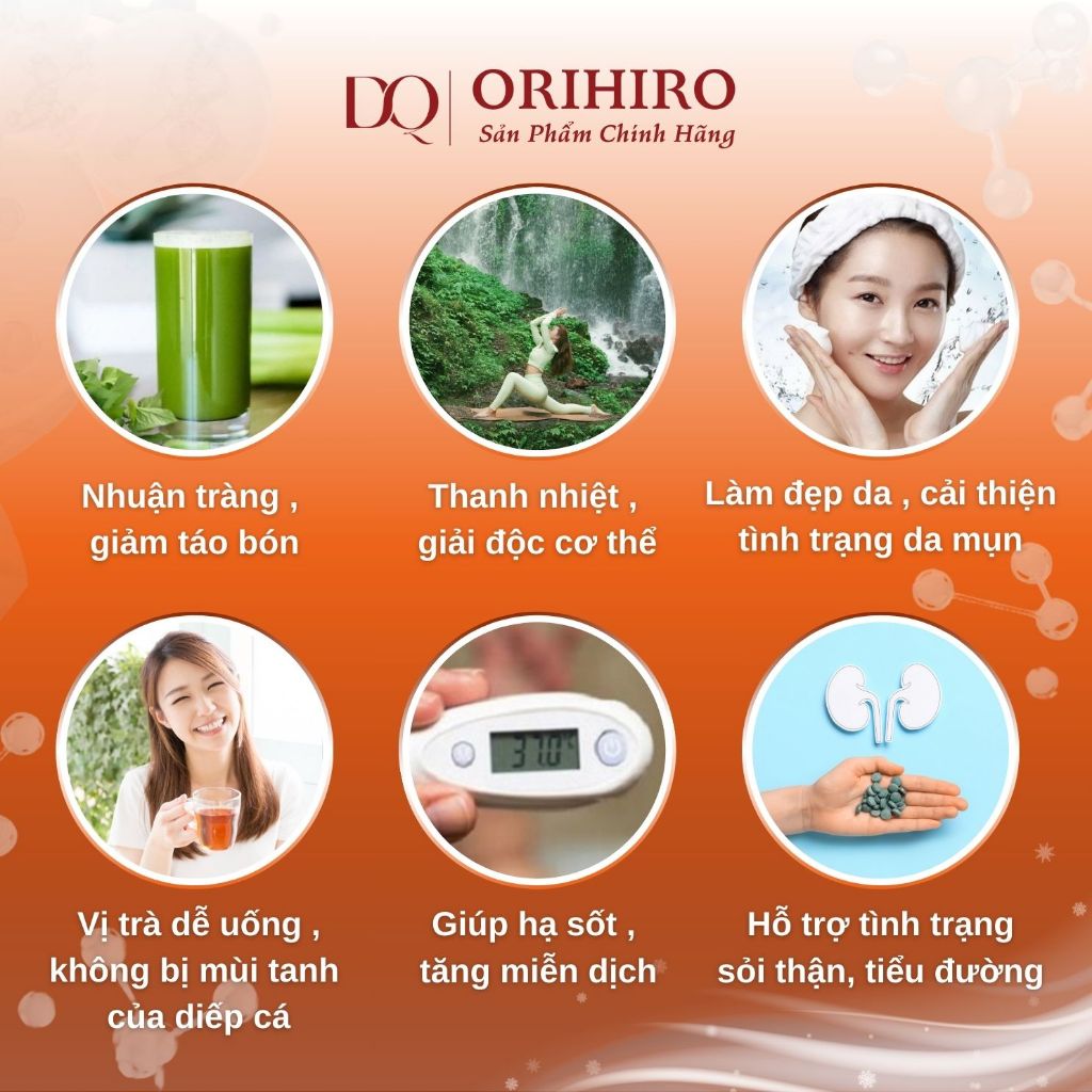 Trà diếp cá Orihiro 60 túi lọc Nhật Bản