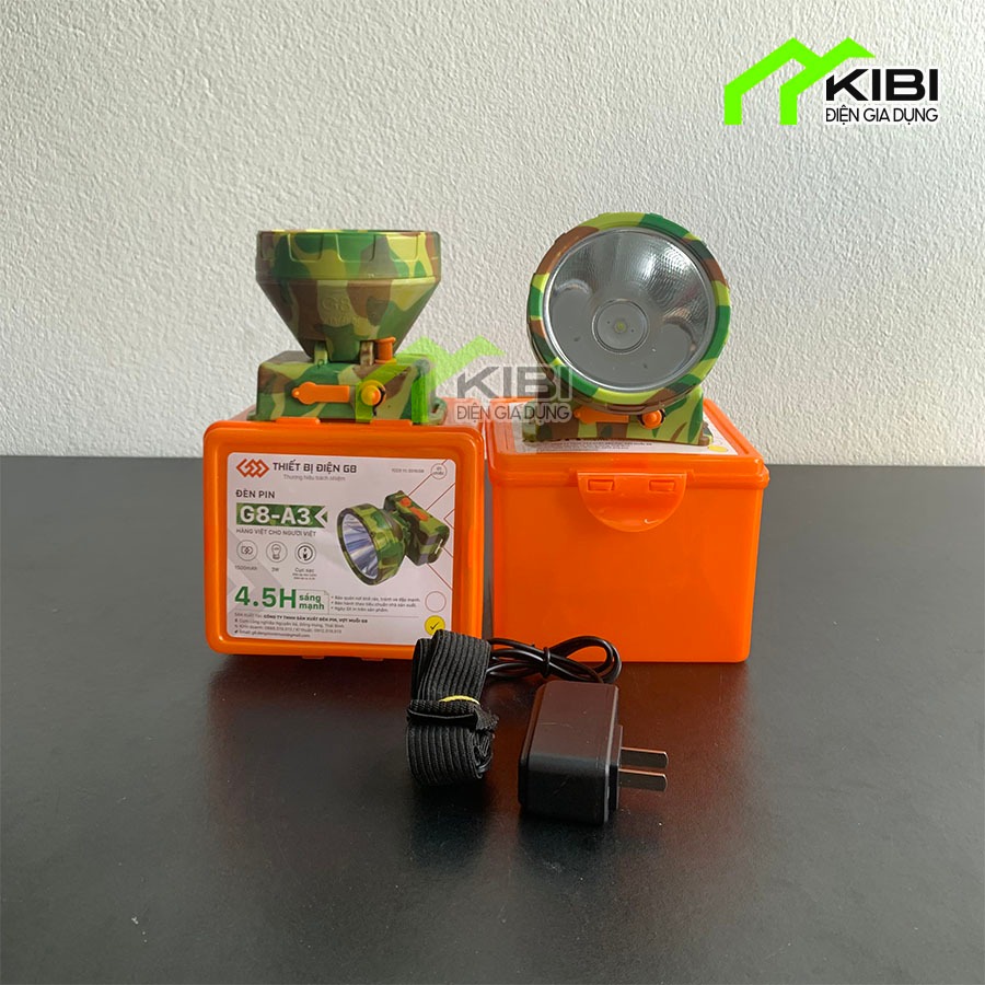 Đèn pin đội đầu, đèn pin đeo đầu G8 A3