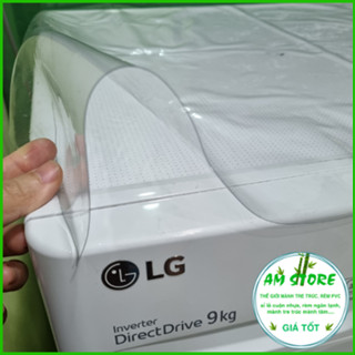 Tấm nhựa pvc dẻo che phủ máy giặt lồng cửa ngang trước 7 9 10 kg chống nước, chống bụi kích thước 60cmx80cm