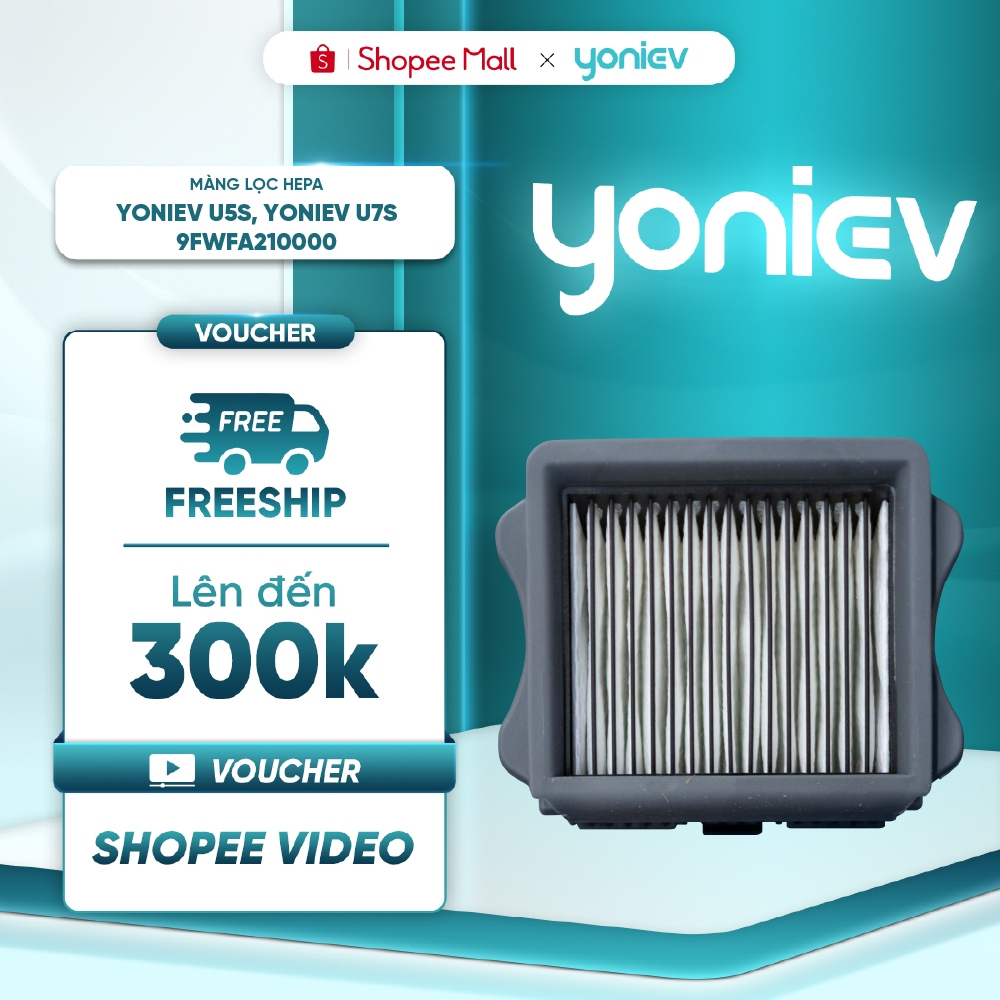Màng lọc HEPA cho máy hút bụi lau sàn Yoniev U5/U5s/U7s 9FWFA210000