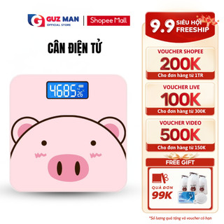 Cân điện tử sức khỏe thông minh hình lợn hồng cute METIS