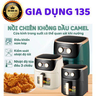 Nồi chiên không dầu CAMEL 7 lít, 12 lít phủ chống dính cao cấp, chế độ thông minh Cao Cấp