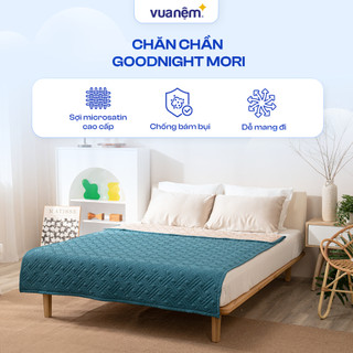 Chăn Goodnight Mori Mềm Mịn Thoáng Mát, Màu Đơn Sắc Nhẹ Nhàng Kháng Khuẩn Tự Nhiên 160x200cm Vua Nệm