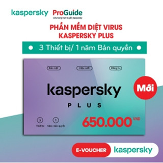 [E-voucher] Key Phần Mềm Diệt Virus Kaspersky Plus (Kaspersky Internet Security) 3 thiết bị/năm, chính hãng bảo hành 12 tháng