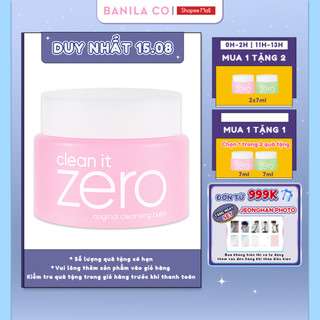 Sáp tẩy trang banila co c​l​e​a​n it z​e​r​o c​l​e​a​n​s​i​n​g b​a​l​m o​r​i​g​i​n​a​l 100/180ml mọi loại da