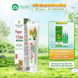 Kem Đánh Răng Dược Liệu Ngọc Châu Trắng Sáng 100g