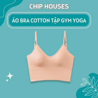 Áo Bra Tập Gym [Su Official] Chất Cotton Thun Co Giãn Thoáng Khí Có Đệm Ngực Dày 2Cm H818L