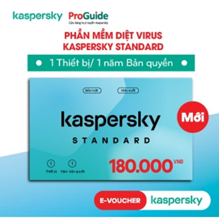 [E-voucher] Key Phần Mềm Diệt Virus Kaspersky Standard (Kaspersky Anti-Virus) 1 thiết bị/năm - Key chính hãng, Bảo hành 12 tháng
