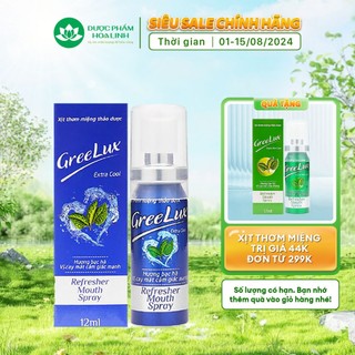 Xịt Thơm Miệng GreeLux Extra Cool 12ml (vị cay mát cảm giác mạnh)