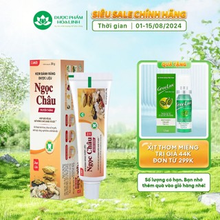 Kem đánh răng dược liệu Ngọc Châu 20g
