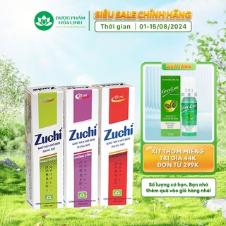 Xịt khử mùi mồ hôi Zuchi 20ml (Màu ngẫu nhiên)