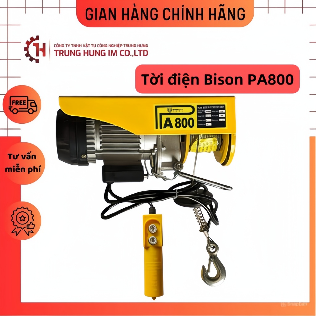 Tời điện Bison PA800, Tời Điện Trung Hưng