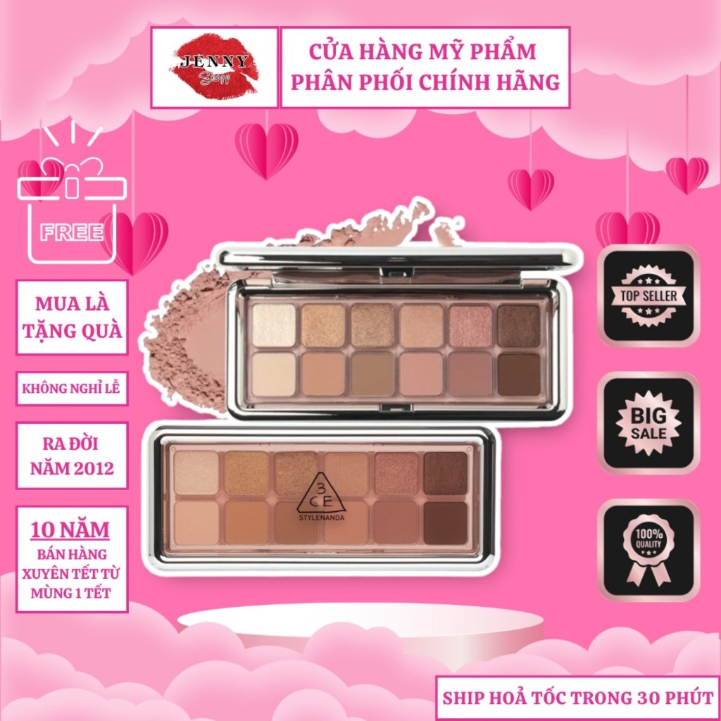 Bảng Phấn Mắt 12 Ô 3CE New Take Eyeshadow Palette
