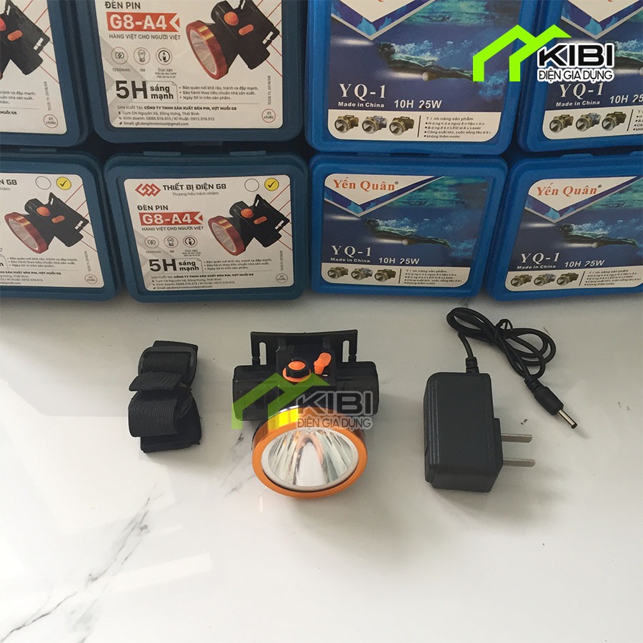 Đèn pin siêu sáng đội đầu, đèn bin mini G8 A4 độ bền cao