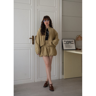 Set dù 2 lớp áo khoá + cvay nhún 7329